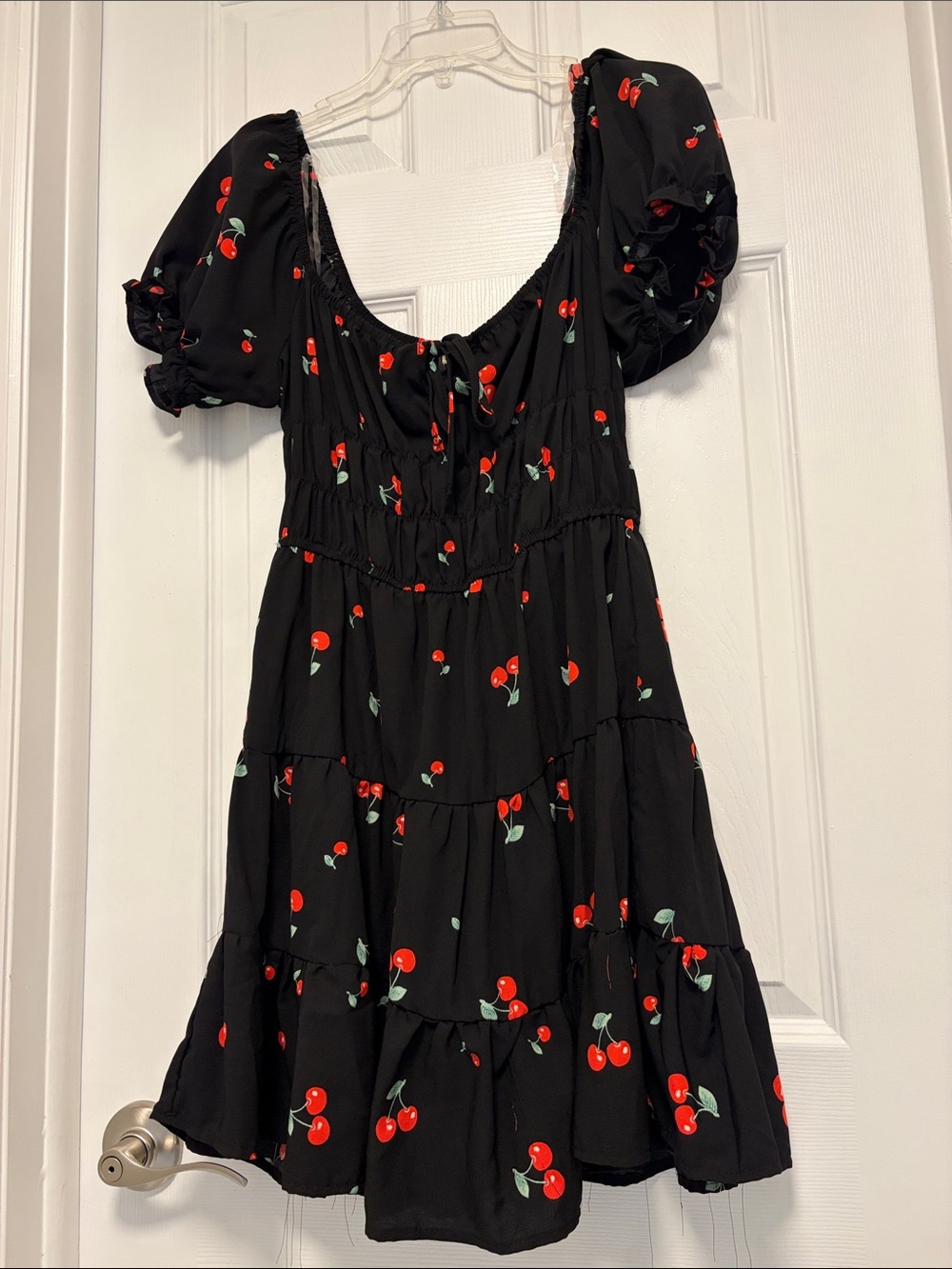Liberty Love Black Cherry Print Mini Dress